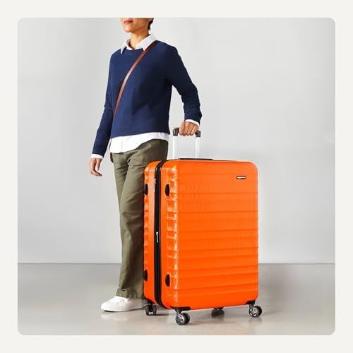 Orange Expandable Hardshell Suitcase