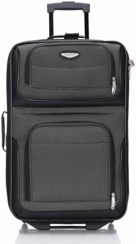 Gray Softside Rolling Suitcase
