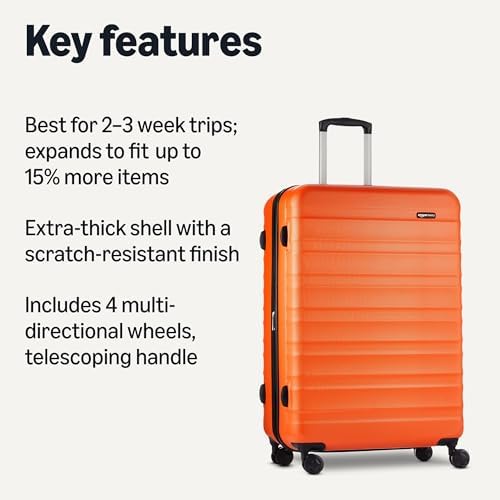 Orange Expandable Hardshell Suitcase