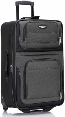 Gray Softside Rolling Suitcase